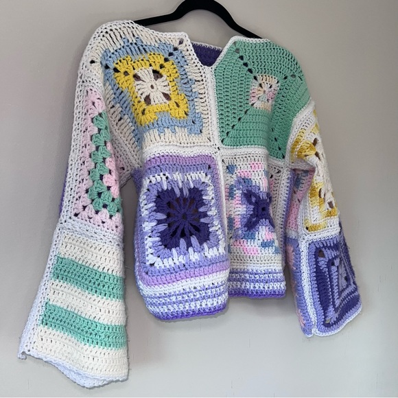 Granny Square Boho Top - Picture 4 of 7